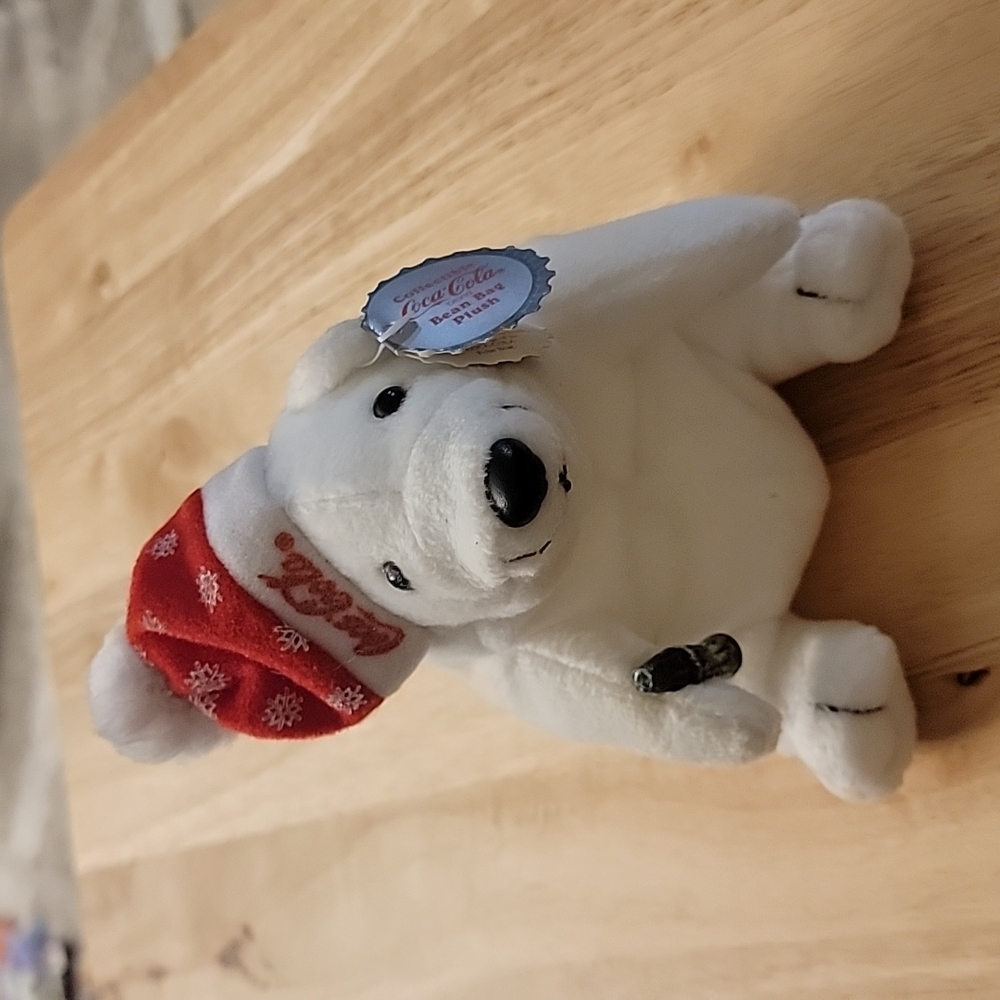 Coco-cola Polar Bear Bean Bag Plush